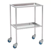 MESA AUX. INOXIDABLE 2 BANDEJAS EXTRAIBL