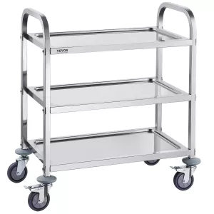 MESA AUXILIAR 3 BANDEJAS ACERINOX 40*70*75
