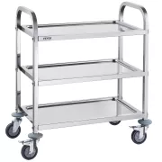 MESA AUXILIAR 3 BANDEJAS ACERINOX 40*70*75