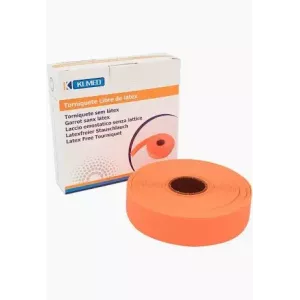 TORNIQUETE NARANJA ROLLO PRECORTADO 25UD