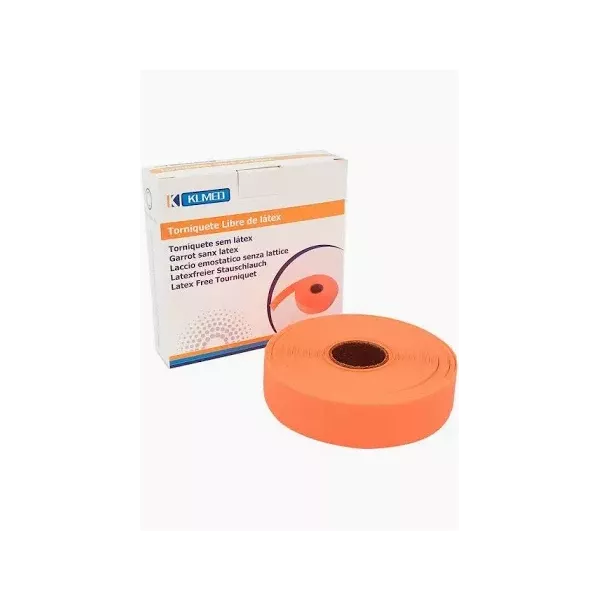 TORNIQUETE NARANJA ROLLO PRECORTADO 25UD