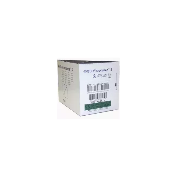AGUJA ESTERIL 21G 0.8x40 MICROLANCE BD C/100U